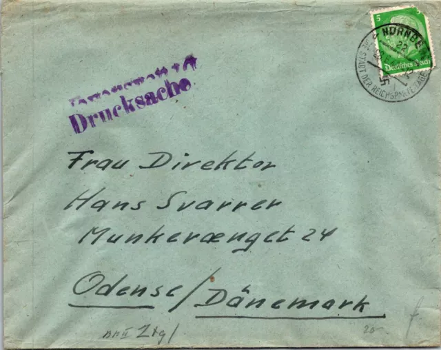 Goldpath: Germany Cover 1940, Censored, To Denmark Cv487_P04