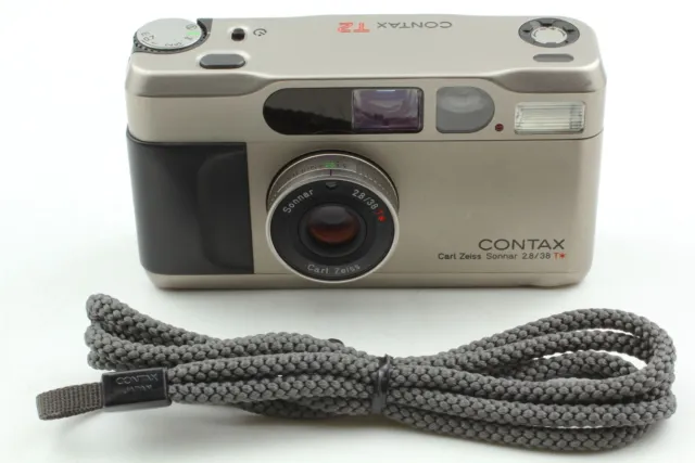 [Fast neuwertig] Contax T2 D Titan Silver 35-mm-Point-and-Shoot-Filmkamera...