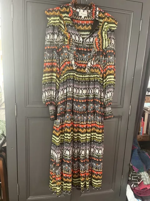 temperley london silk dress 8 UK