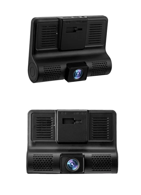 4" HD 1080P 3 Lens Car DVR Rearview Video Dash Cam Recorder Camera G-sensor