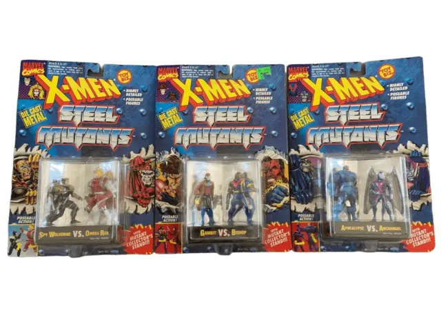 X-Men Steel Mutants Spy Wolverine vs. Omega Red 2 Pack 1994 Toy Biz Marvel Comic