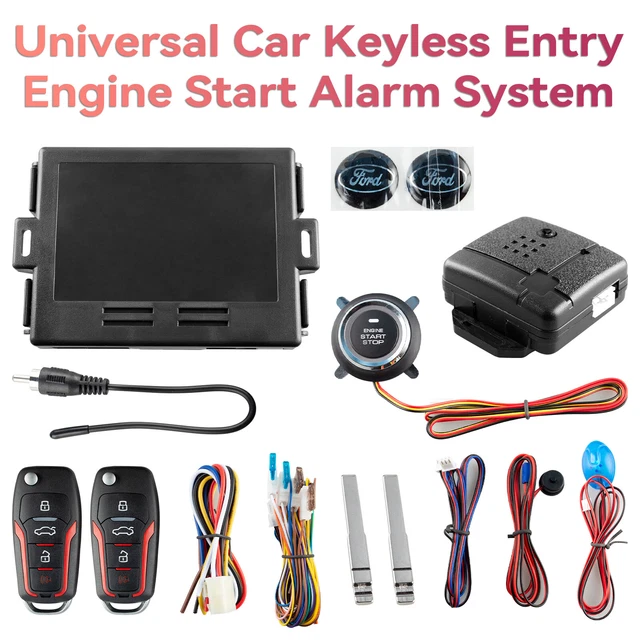 Keyless Entry Pke Remote Engine Start Push Button Car Alarm System Security Kit