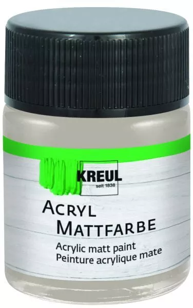 Kreul Acryl Mattfarbe silber 50 ml  Künstlerfarben