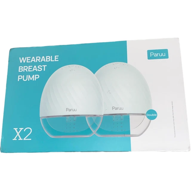 Paruu Double Wearable Breast Pump Electric Portable with 2 Modes & 5 Levels NEW