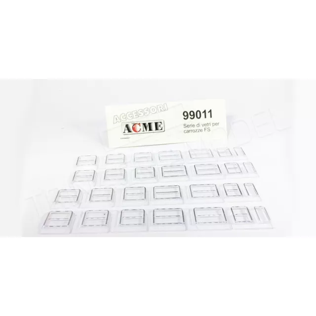 ACME 99011 - Paquete Con Quattro Serie De Cristales para Vagones FS