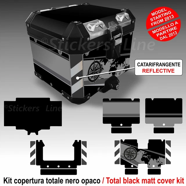 Top Case Noir Pour BMW R1200 GS Adventure – Autocollants De Carénage R1200GS, Déco Moto Personnalisée