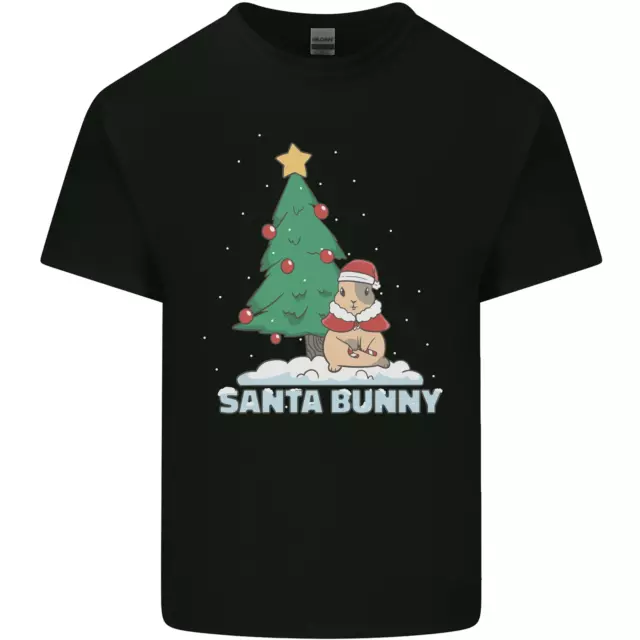 T-shirt divertente Natale coniglietto da uomo cotone
