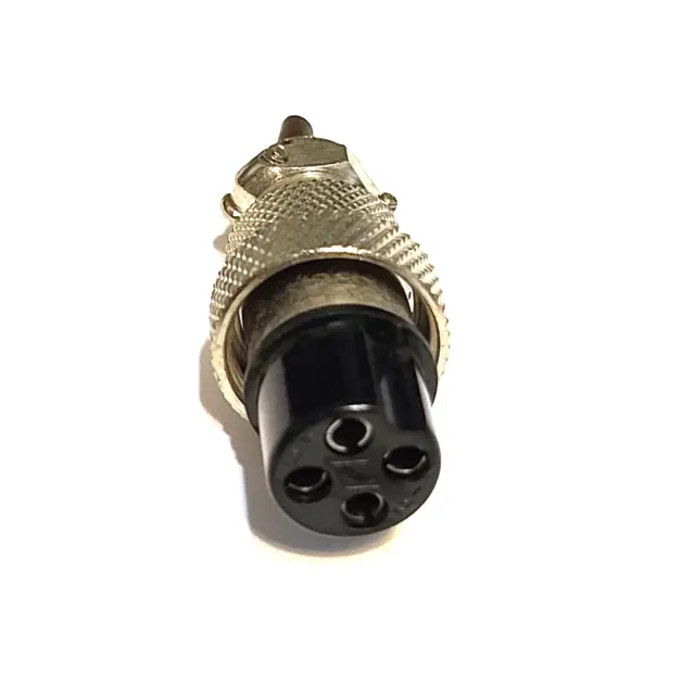 Cb Radio 4 Pin Push In Microphone / Power Connector Plug / Ham Radio 4 Pin