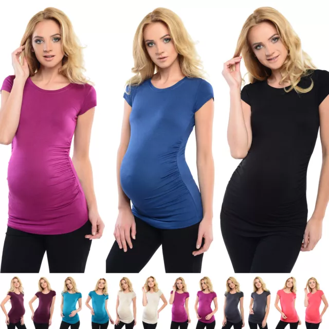 Purpless Maternity Stretchy Top T-Shirt Shirts Pregnancy Clothing Wear D5010