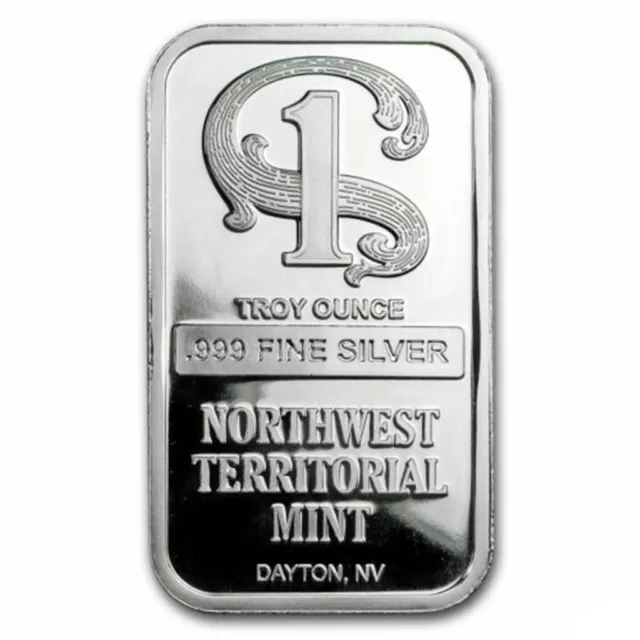 Bullion Bar 1oz Northwest Territorial Mint Silver Bar Art Collectible Decoration 2