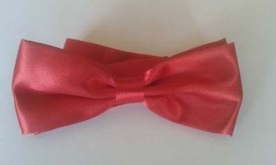 Papillon papillon cravattino farfallino in raso-seta  rosso made in italy 