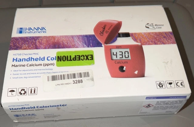 HANNA INSTRUMENTS HANDHELD Calorimeter For Marine Aquarium Calcium ...