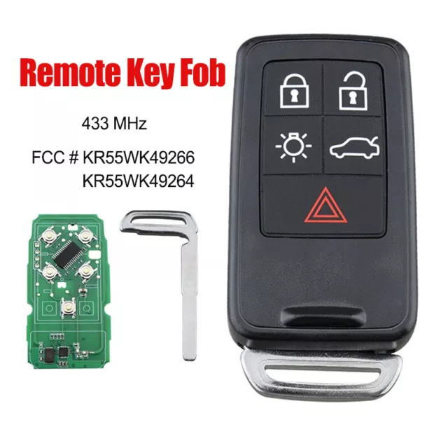 For Volvo S80 S60 V60 Xc6 V70 Smart Key Keyless Remote Fob Entry Kr55Wk49266