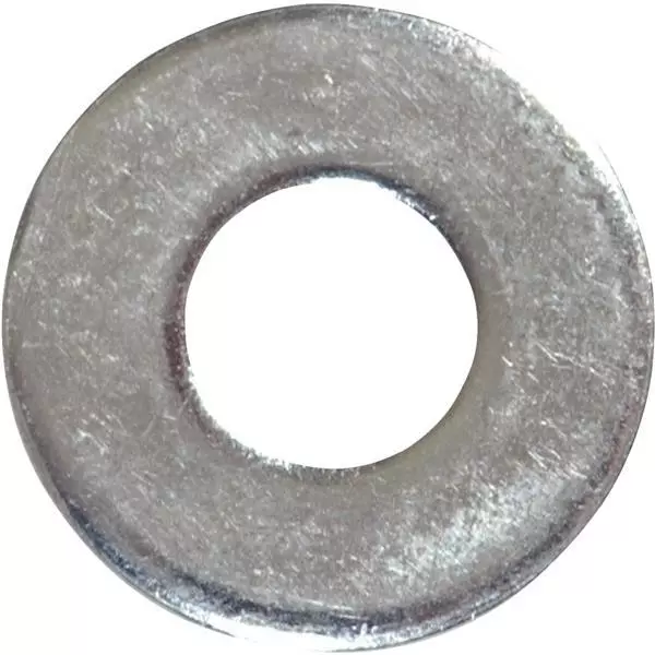 6 Pk Hillman 1/4" Steel (USS) Zinc Plated Flat Washers @ 100/Pk 270055
