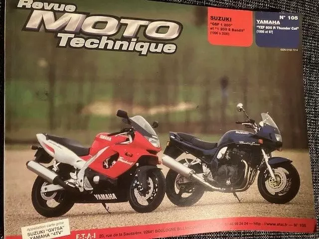 Catalogue / Brochure REVUE MOTO TECHNIQUE SUZUKI GSF 1200/YAMAHA YZF de 2003 /