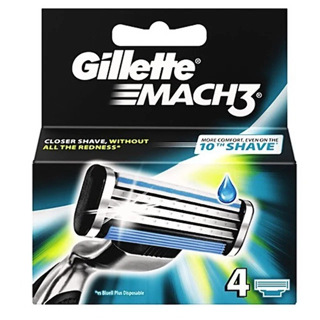 Gillette Mach3 Ricambio X 4