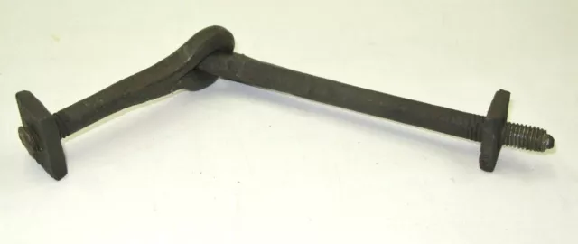 Vintage Hand Forged Iron Hook Bolt Blacksmith Primitive Hardware Antique