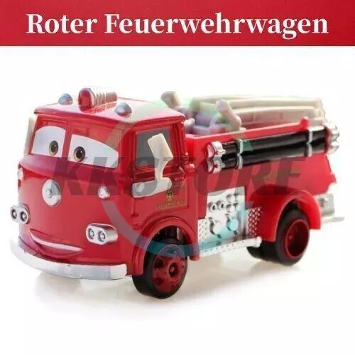 Disney Cars Roter Feuerwehrwagen Metall Modell Spielzeug Auto Kinder Geschenk DE