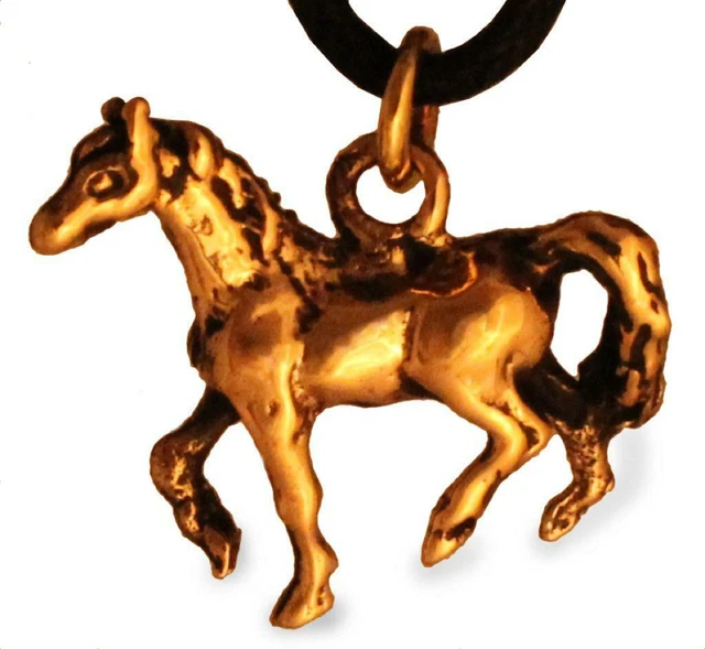 Collana Artistica con Ciondolo e Catena Colore Bronzo, Design Opere d'Arte Classiche Famose Gioiello Portafortuna, Happiness (Notte stellata