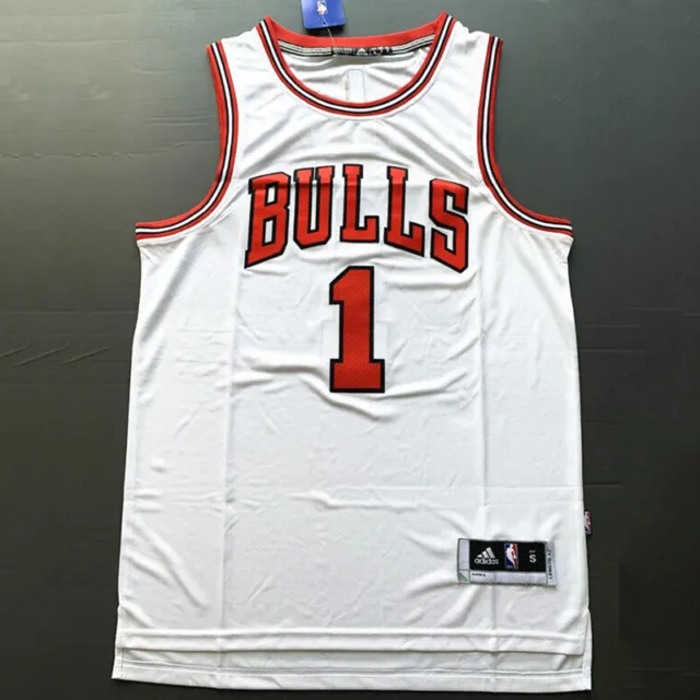Classic Basketball Jersey Derrick Rose #1 Chicago Bulls Stitched Red/White/Black