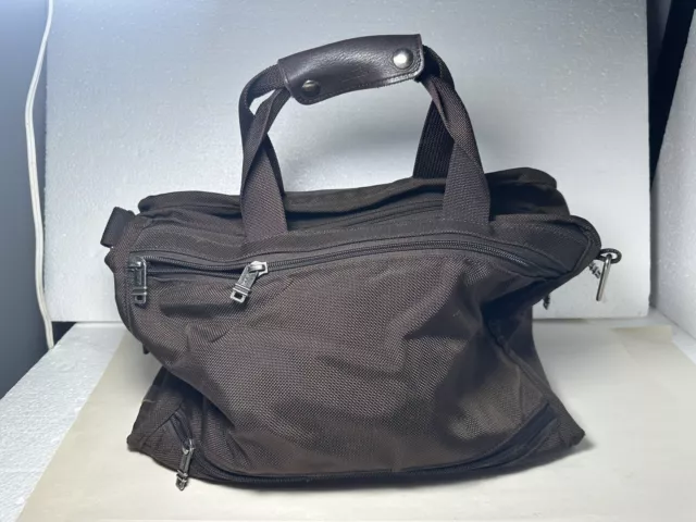 Tumi Brown Duffle Carry-On Nylon Travel Bag VTG Cond
