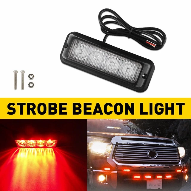 Warning Quality Hazard Dash Beacon Light Strobe Bar Foglights High Brightness