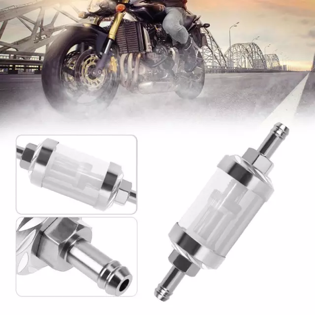 Filtro gas olio combustibile lega CNC 8 mm per ATV Dirt Pit Bike motocross