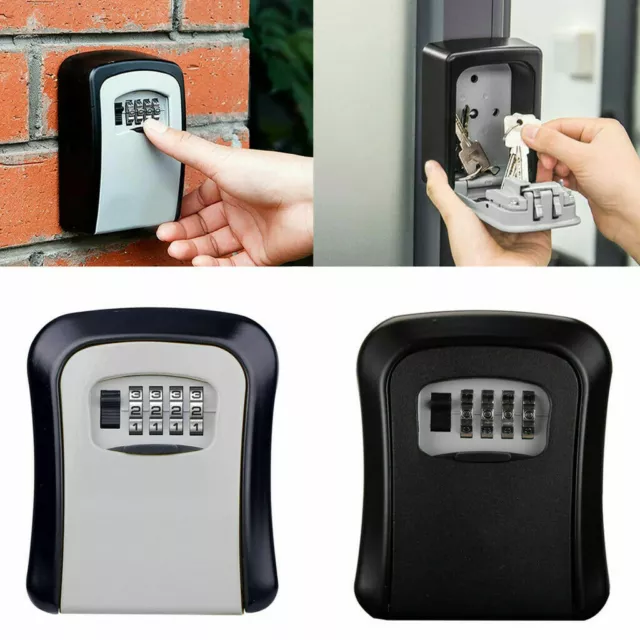 Key Safe Box 4 Digit Wall Mounted Outdoor High Security Code Lock