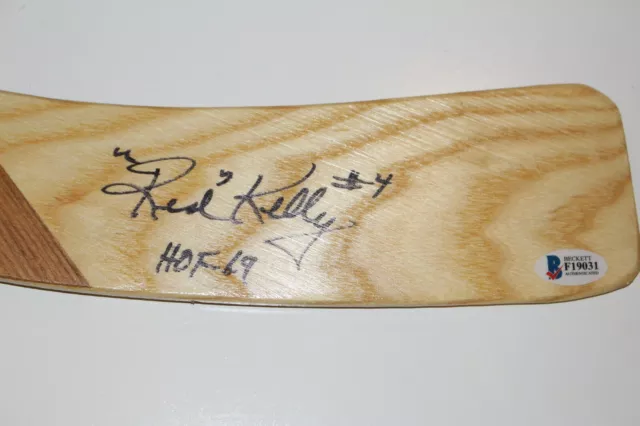 Red Kelly Signed Northland Pro Stick Beckett Authenticated Coa Bas