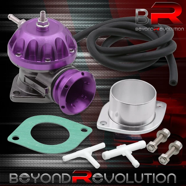 Universal 30Psi Type Rz Engine Turbo Billet Blow Off Valve Purp + 2-Bolt Flange