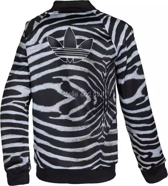 Adidas Originals SUPERGIRL ZEBRA Jacket Track sweat shirt firebird~Womens sz Lrg