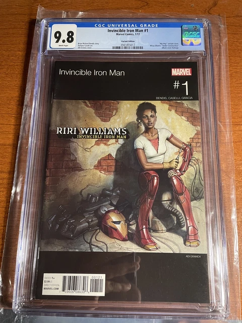 Invincible Iron Man #1 CGC 9.8 Hip Hop variant 2017 Marvel RiRi Williams Wakanda