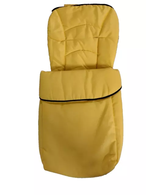 NEW HAUCK Cosytoes Footmuff Yellow for Pushchair Buggy Pram