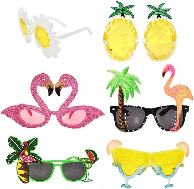 Occhiali da festa occhiali divertenti novità occhiali da sole festa confezione da 6 occhiali da sole ananas