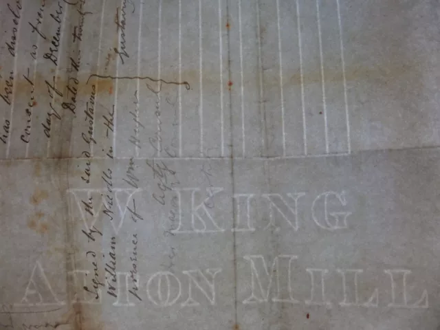 Alton W King Hampshire Watermarked Paper Maker Manufacturer Mill Watermark