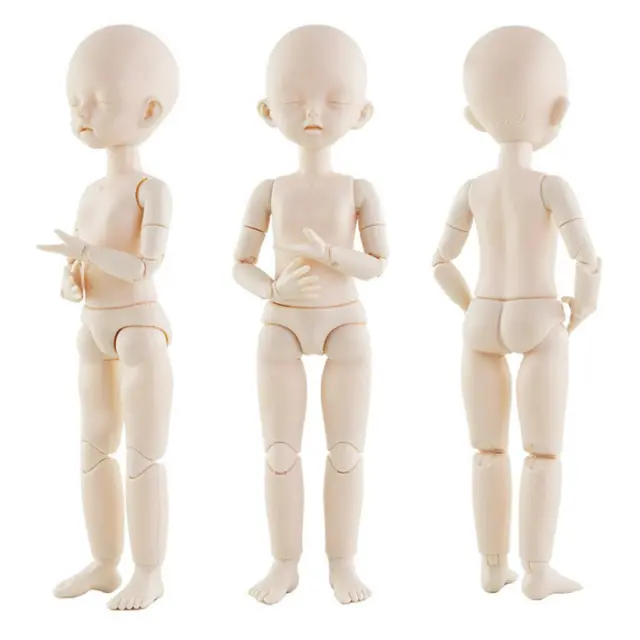 1/6 Jointed Doll Body with Head Parts for BJD Doll Accessories