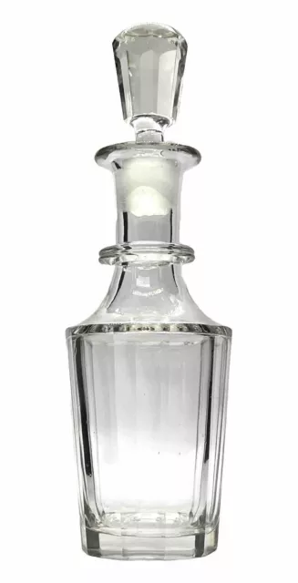 Elegant Victorian Silver-Rimmed Perfume Bottle: A Vintage Treasure with History