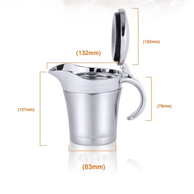 Oil Pour Bottle Kitchen Bacon Container Glass Measuring Cups Set Seasoning Pot 6