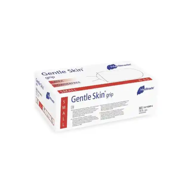 Meditrade Gentle Skin grip Latex Einweghandschuh - S