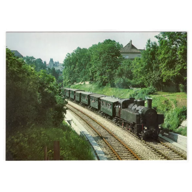 AK Eisenbahn Österreich / Dampflok 93.1422 mit Flachwagen, Wiener Vorortelinie