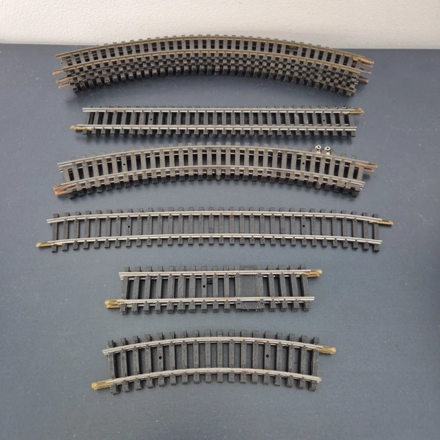 Lot Rails Jouef HO - 7 Droits + 10 Courbes - Vintage Modélisme Ferroviaire