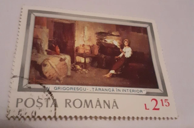 timbres Personnage Avec Une Quenouille