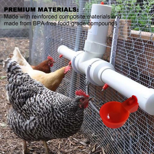 Dine A Chook Lubing Chicken Drinker-Cup-Poultry -Waterer-Nipple-Drinker Feeder 3