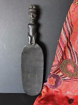 Old Borneo Dayak Carved Ebony Scoop …beautiful collection item
