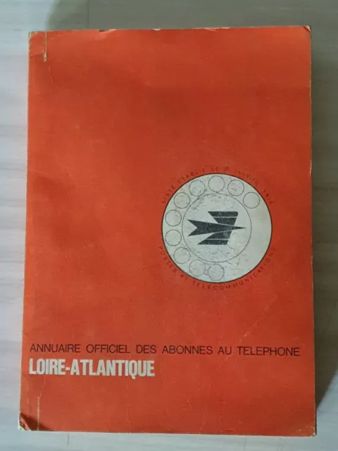 Loire-Atlantique 1976 annuaire téléphonique bottin PTT LA POSTE