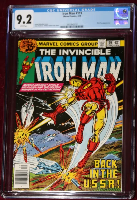 Invincible Iron Man 119 1979 Cgc 9.2 White Pages Nick Fury John Romita Art
