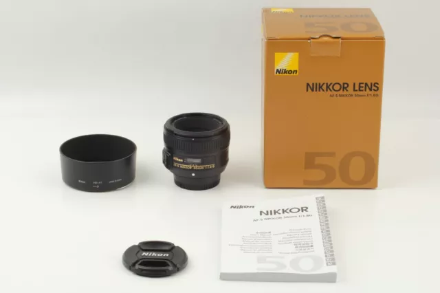 [Top MINT IN BOX] Nikon AF-S NIKKOR 50mm F1.8 G Lens F Mount w/ Hood From JAPAN