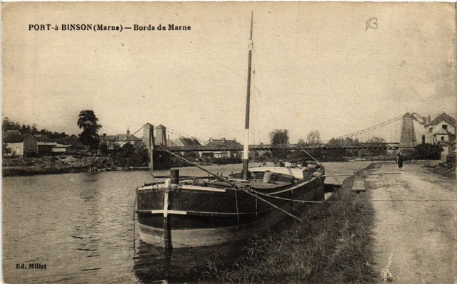 CPA PORT-a-BINSON MARNE Edges (490656)
