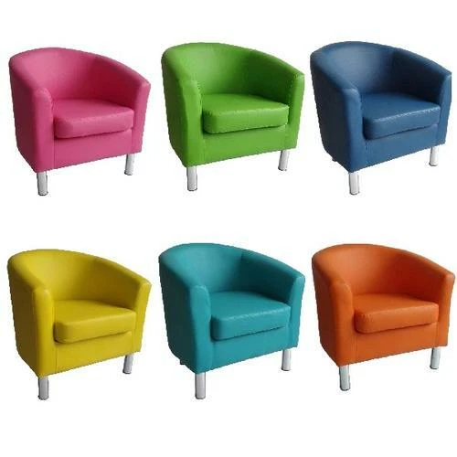 Designer Leather Tub Chair Armchair For Dining Living Room Office Reception