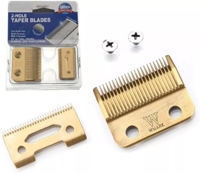 Juego de hojas de cortadora de pelo de repuesto | Taper | Super Taper Ii Pro Basic | (DORADO)
